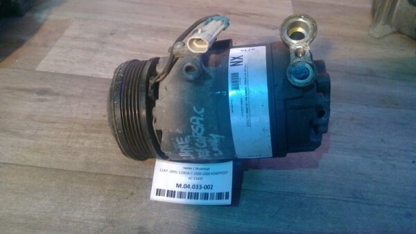 OPEL CORSA C 2000-2006 OPEL ASTRA G 1998-2004 ΚΟΜΠΡΕΣΕΡ AC Ζ14ΧΕ 09165714 11092210901